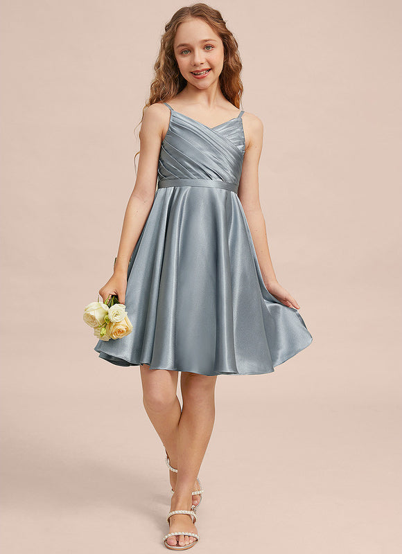 Robe Trapèze Satinée Junior - gallery 2