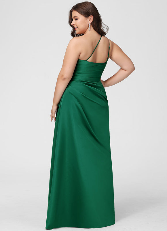 Robe Trapèze Rêve De Satin Rose - gallery 6
