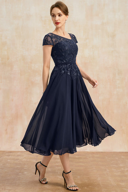 Robe Trapèze Chic Marine - gallery 4