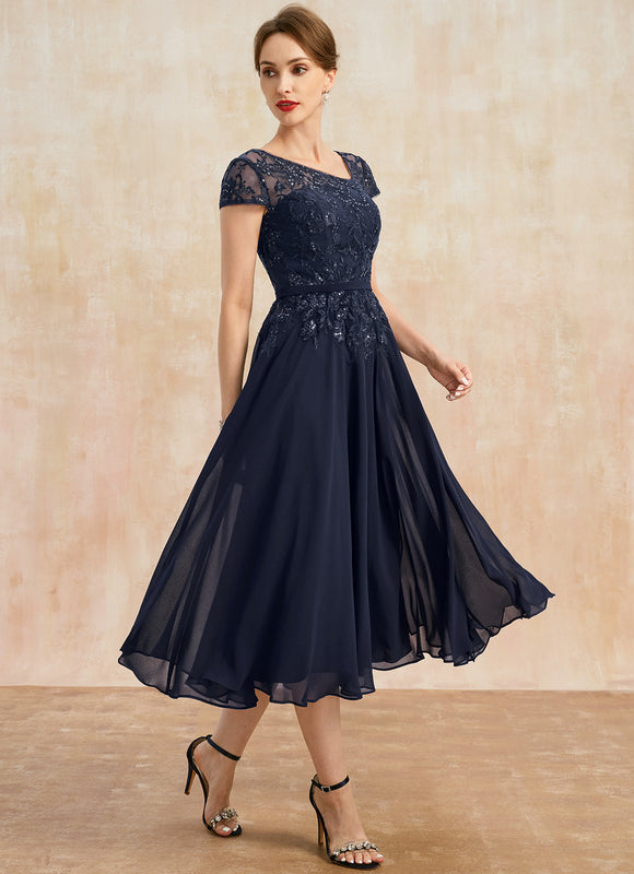 Robe Trapèze Chic Marine - gallery 4