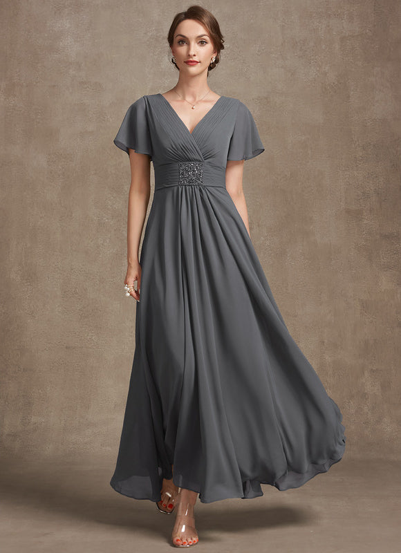 Robe Trapèze Gris Élégance Sereine