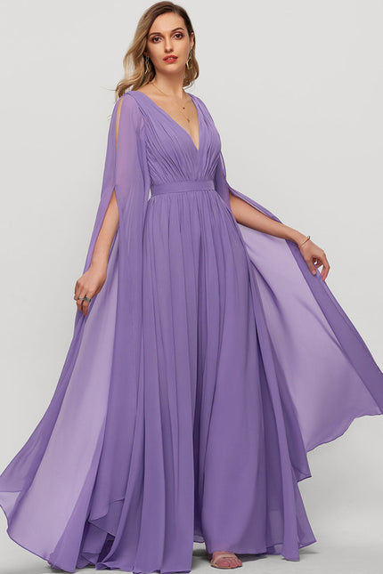 Robe Trapèze Élégante Mousseline - gallery 1