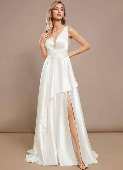 Robe Trapèze Brise Satinée