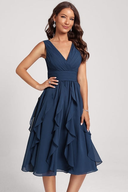 Robe Trapèze Émeraude Volante - gallery 4