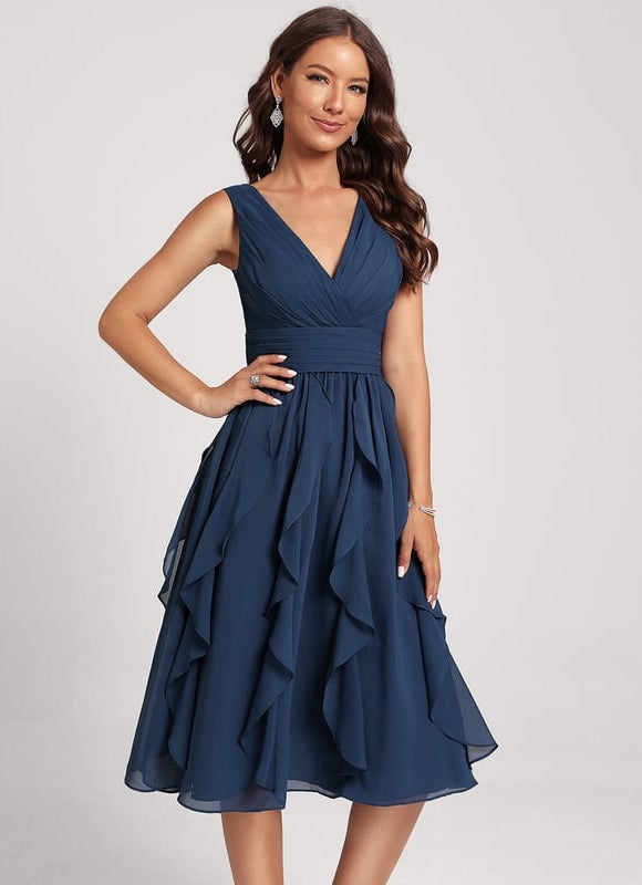 Robe Trapèze Émeraude Volante - gallery 4