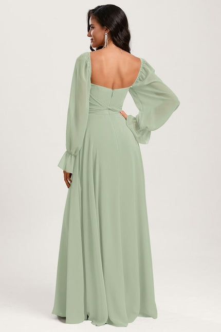 Robe Trapèze Sereine Vert - gallery 1