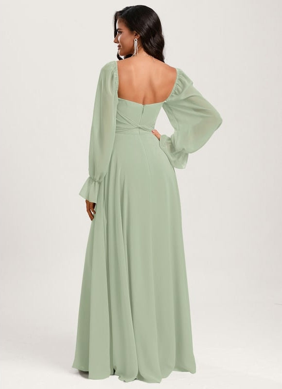 Robe Trapèze Sereine Vert - gallery 1