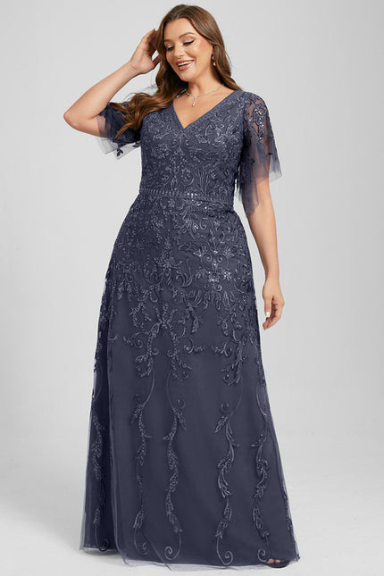 Robe Trapèze Élégance Tulle Cristal - gallery 7