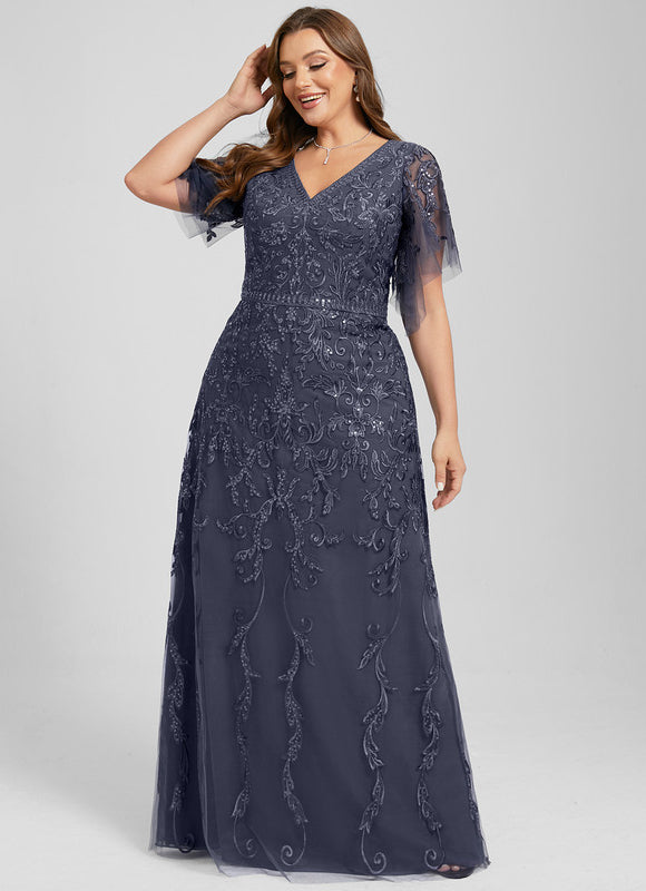 Robe Trapèze Élégance Tulle Cristal - gallery 7