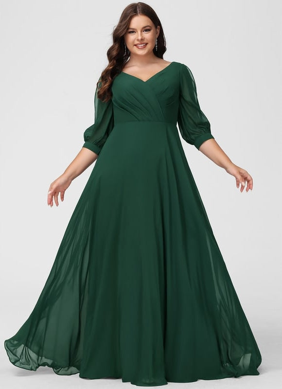 Robe Trapèze Mousseline Fendue - gallery 8