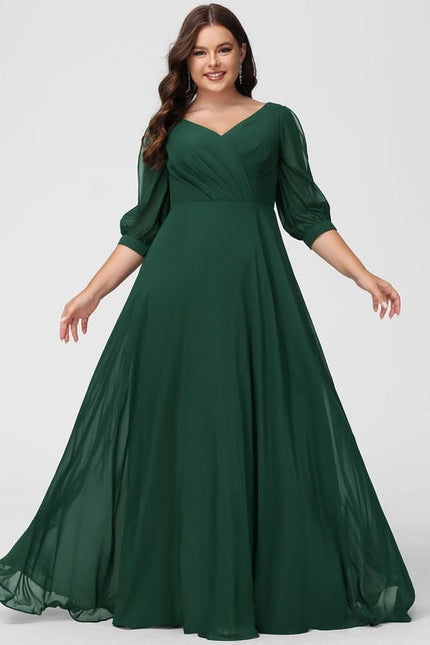 Robe Trapèze Mousseline Fendue - gallery 8