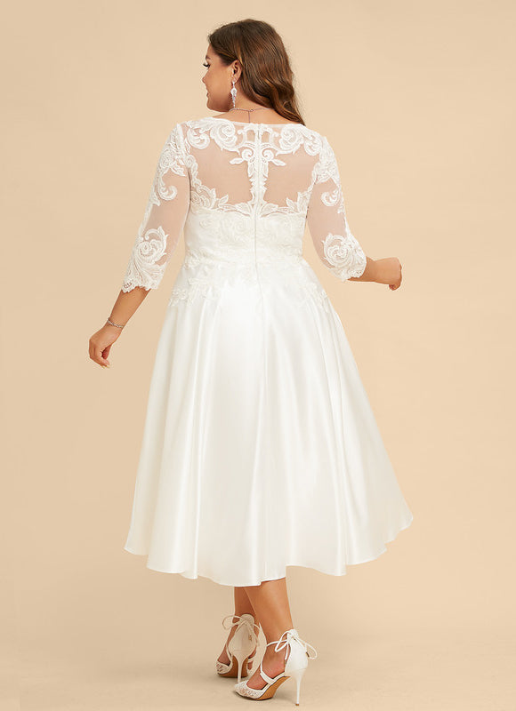 Robe Trapèze Éclat Satiné Floral - gallery 7