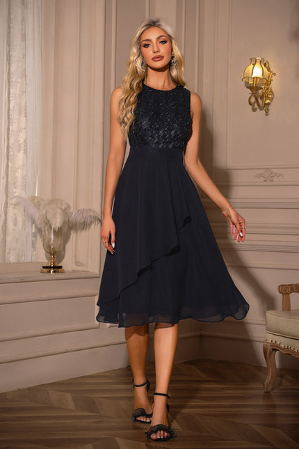 Robe Trapeze Rose Poudré - gallery 4