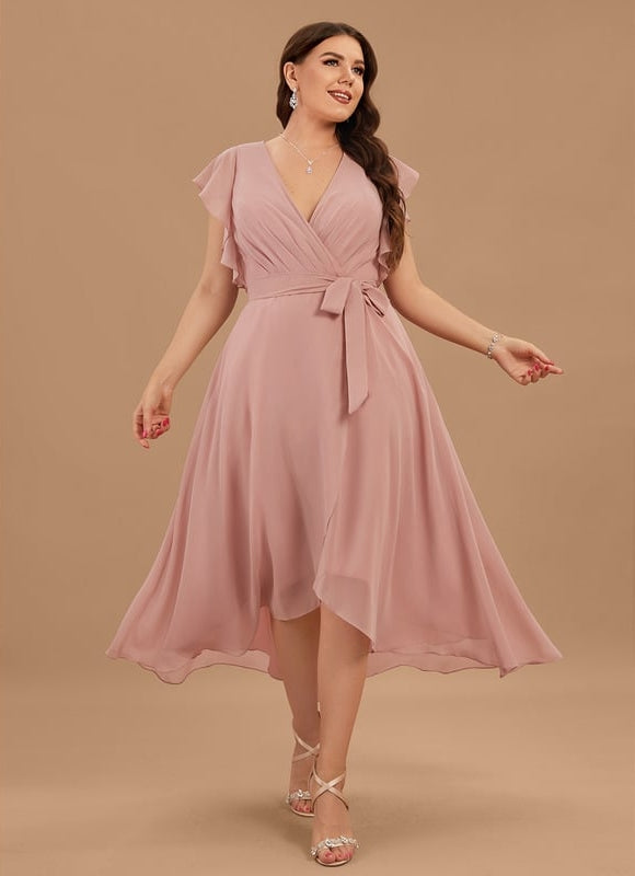 Robe Trapèze Flottante Verte - gallery 7