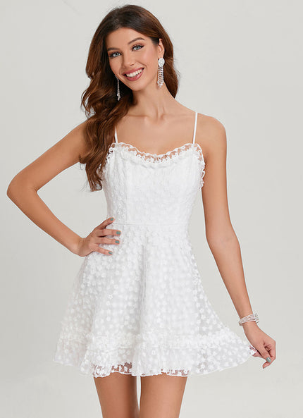 Robe Trapèze Enchantée Blanche