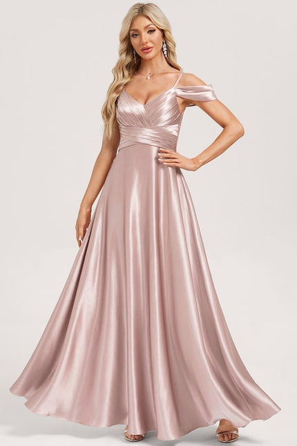 Robe Trapèze Satinée Cascade - gallery 2