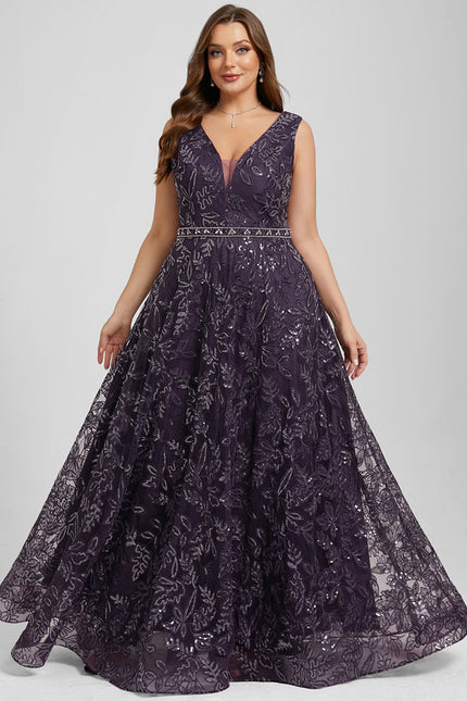 Robe Trapèze Élégance Pourpre - gallery 8
