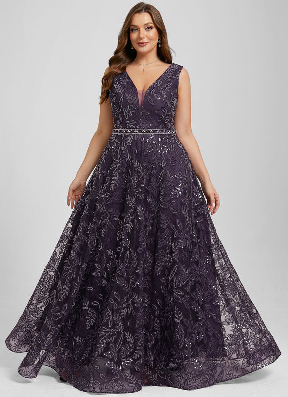 Robe Trapèze Élégance Pourpre - gallery 8