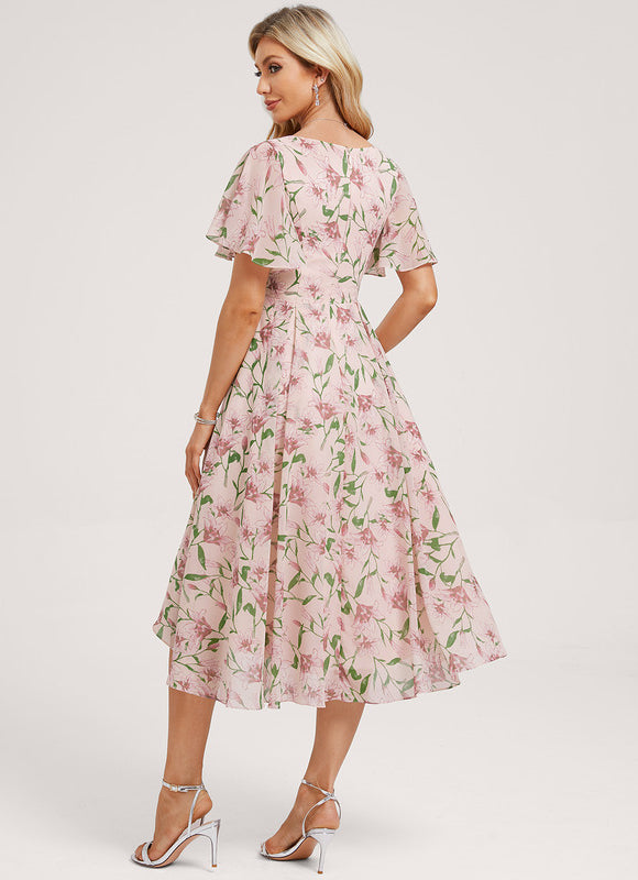 Robe Trapèze Fluide Asymétrique - gallery 3