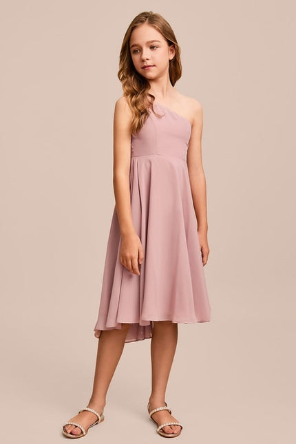 Robe Trapèze Rosée Flottante - gallery 2