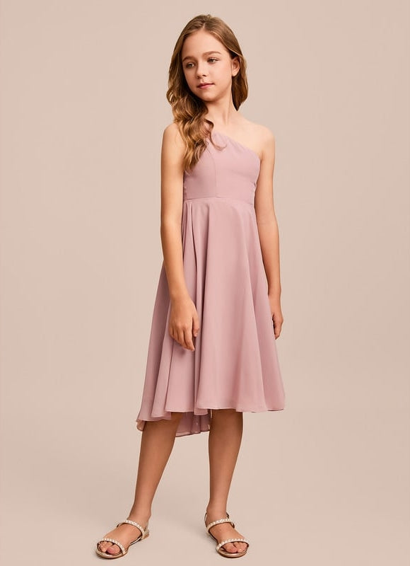 Robe Trapèze Rosée Flottante - gallery 2