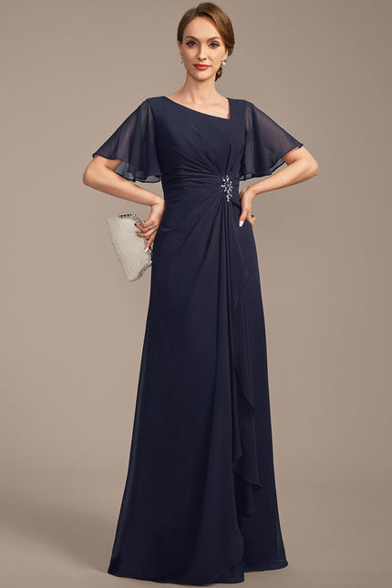 Robe Trapèze Chiffon Sophistiquée - gallery 2