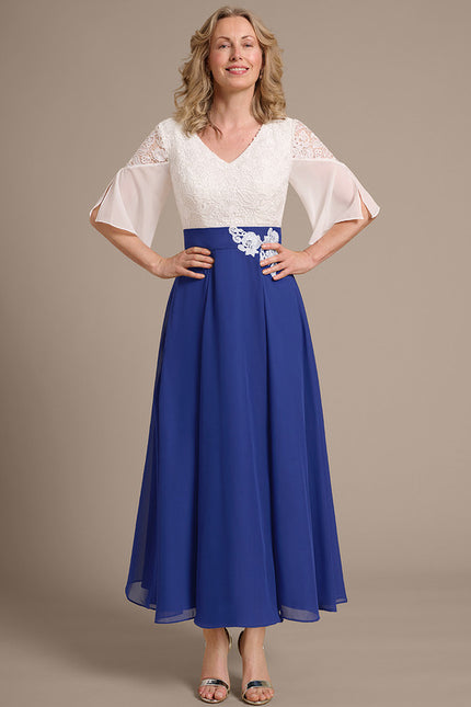 Robe Trapèze Bleu Douceur - gallery 2