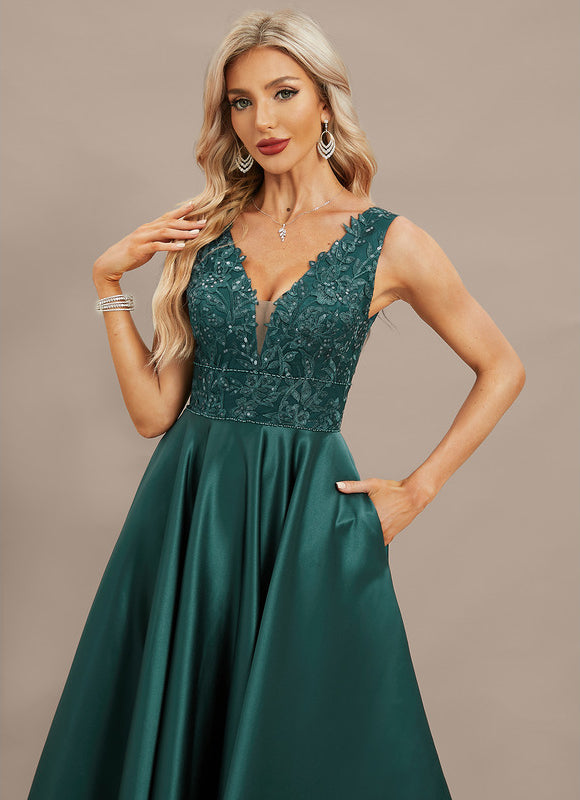 Robe Trapèze Éclat Émeraude Chic - gallery 2