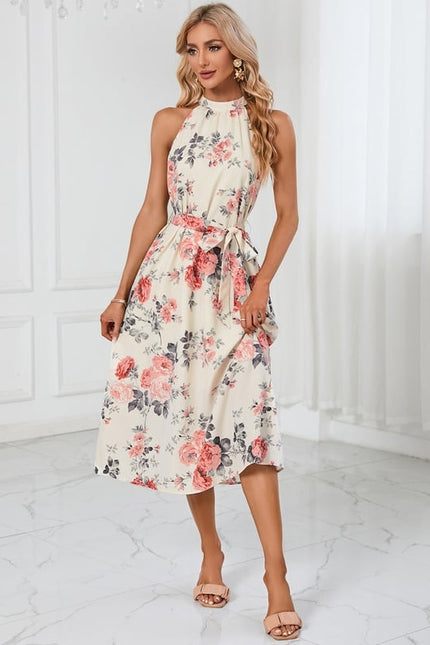 Robe Trapèze Élégance Tropicale - gallery 2