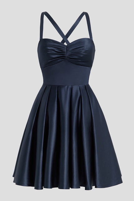 Robe Trapèze Cobalt Élégance - gallery 2