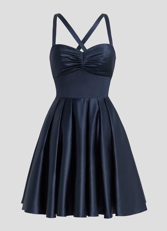 Robe Trapèze Cobalt Élégance - gallery 2