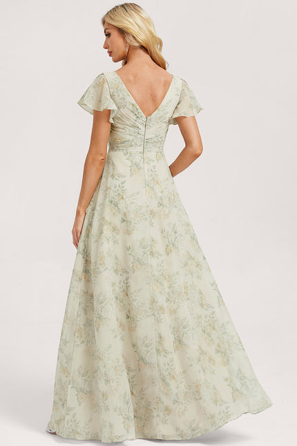 Robe Trapèze Mousseline Fendue - gallery 4