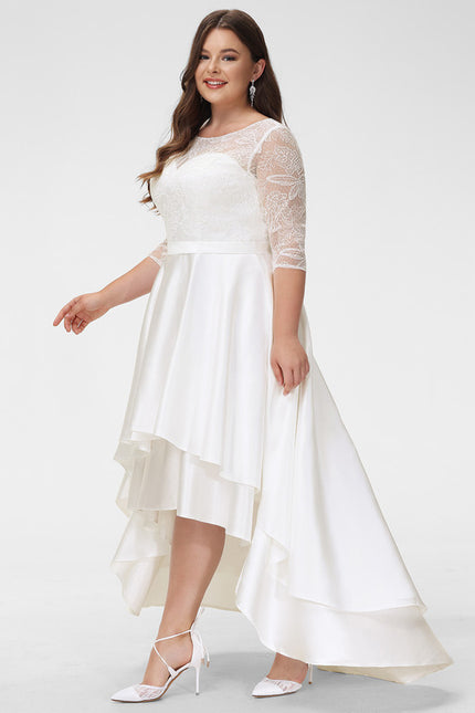Robe Trapèze Élégance Dentelle Satinée - gallery 6