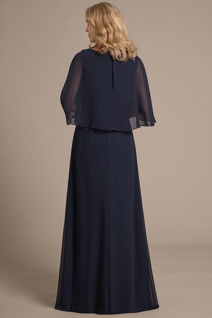 Robe Trapèze Nuit Marine Chic - gallery 5