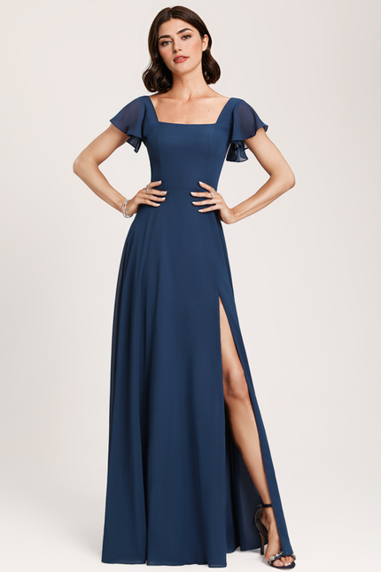 Robe Trapèze Flottante Aqua - gallery 5