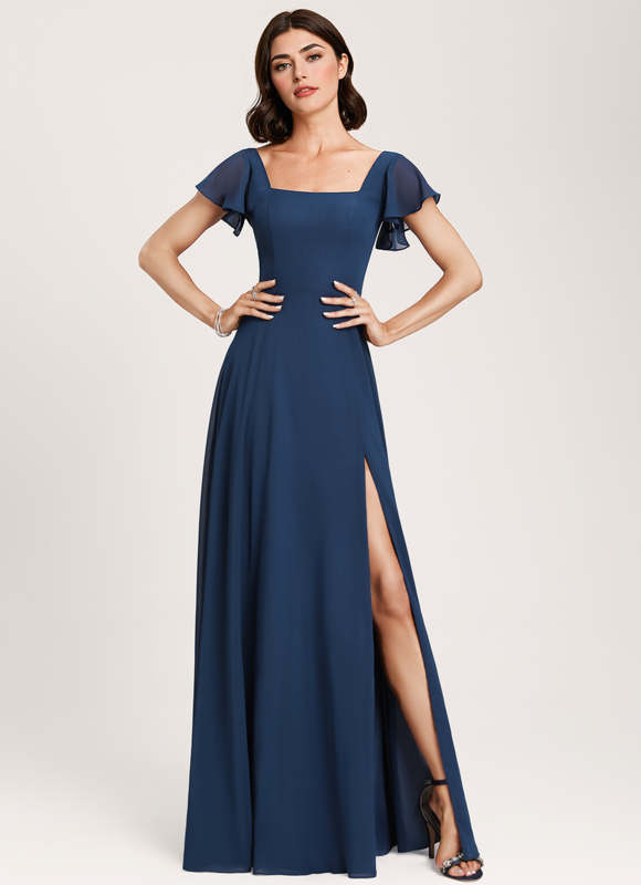 Robe Trapèze Flottante Aqua - gallery 5