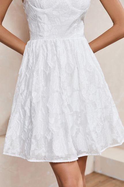 Robe Trapèze Cœur Écrue - gallery 5