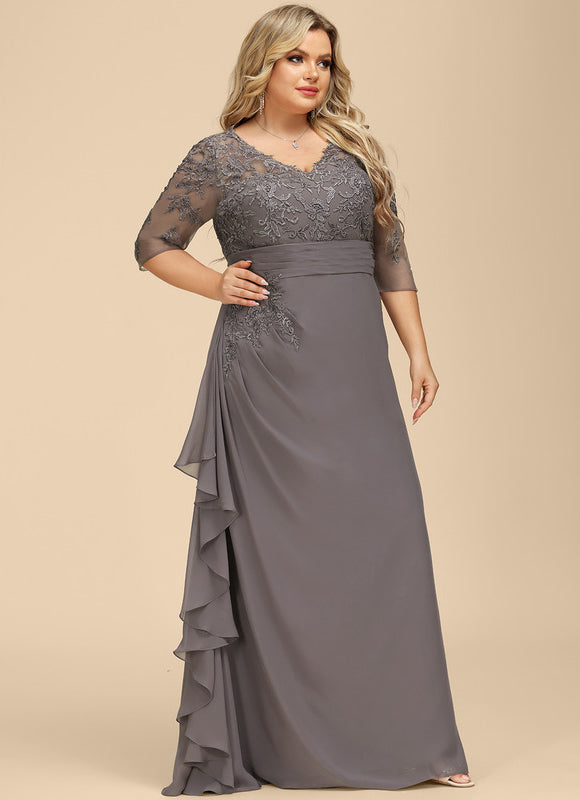 Robe Trapèze Nuance De Velours - gallery 8