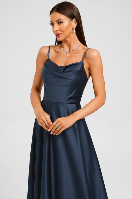 Robe Trapeze Satin - gallery 3