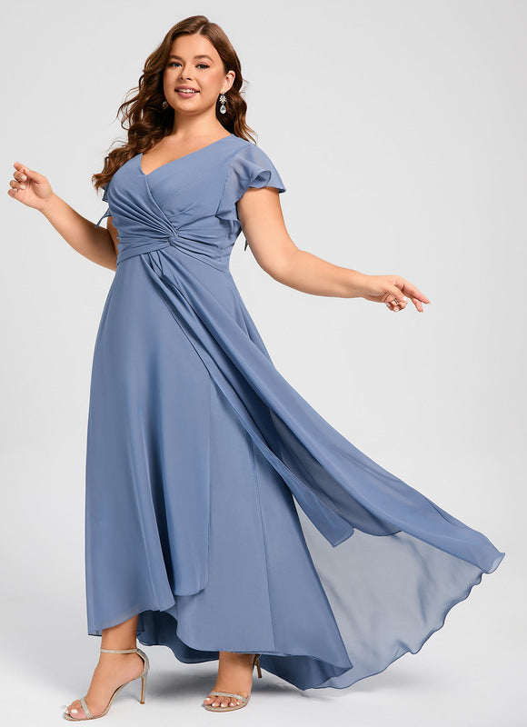 Robe Trapèze Fluide Asymétrique - gallery 6