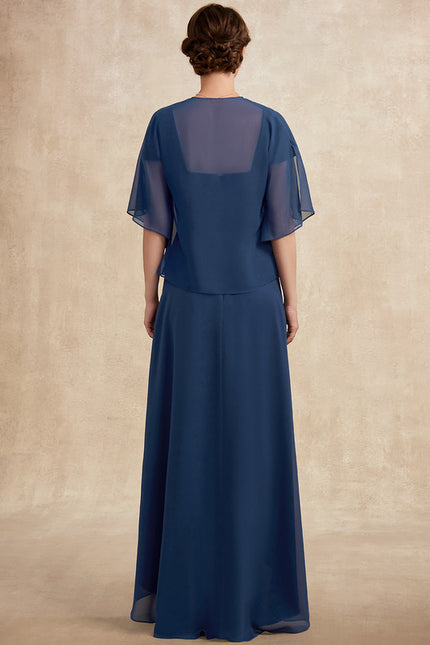 Robe Trapèze Élégance Turquoise Éphémère - gallery 4