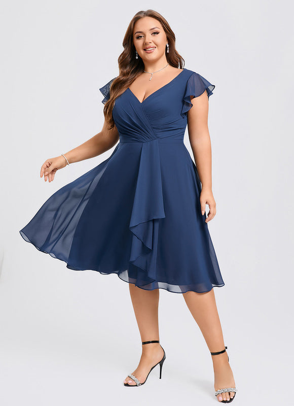 Robe Trapèze Émeraude Volante - gallery 6