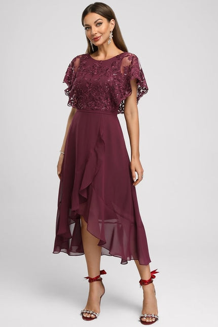 Robe Trapèze Velours Ambré - gallery 3