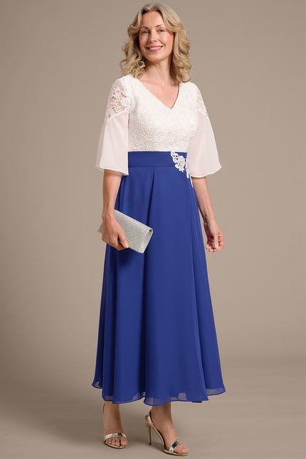 Robe Trapèze Bleu Douceur - gallery 4