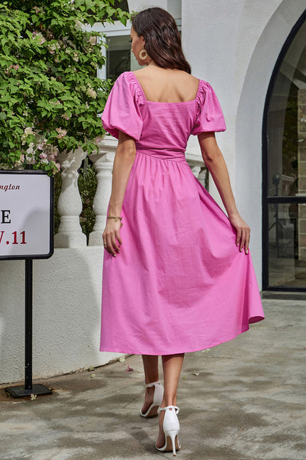 Robe Trapèze Fuchsia Éclat - gallery 2