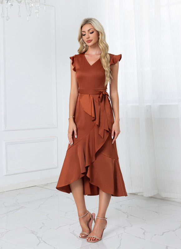 Robe Trapèze Cuivre Chic - gallery 4