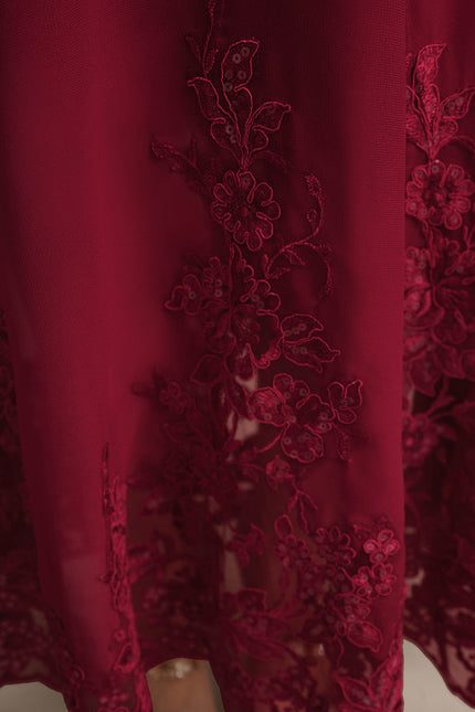 Robe Trapèze Rouge Envoûtant - gallery 7