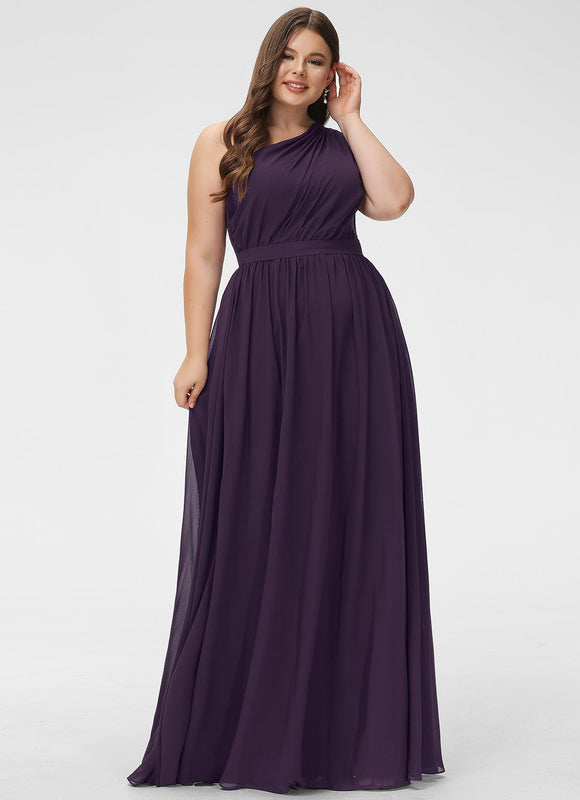 Robe Trapèze Asymétrique Beige - gallery 5