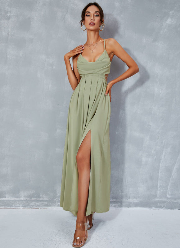 Robe Trapèze Verdure Élancée