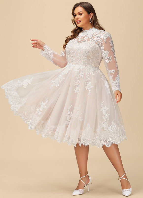 Robe Trapèze Écrue Élégante - gallery 7